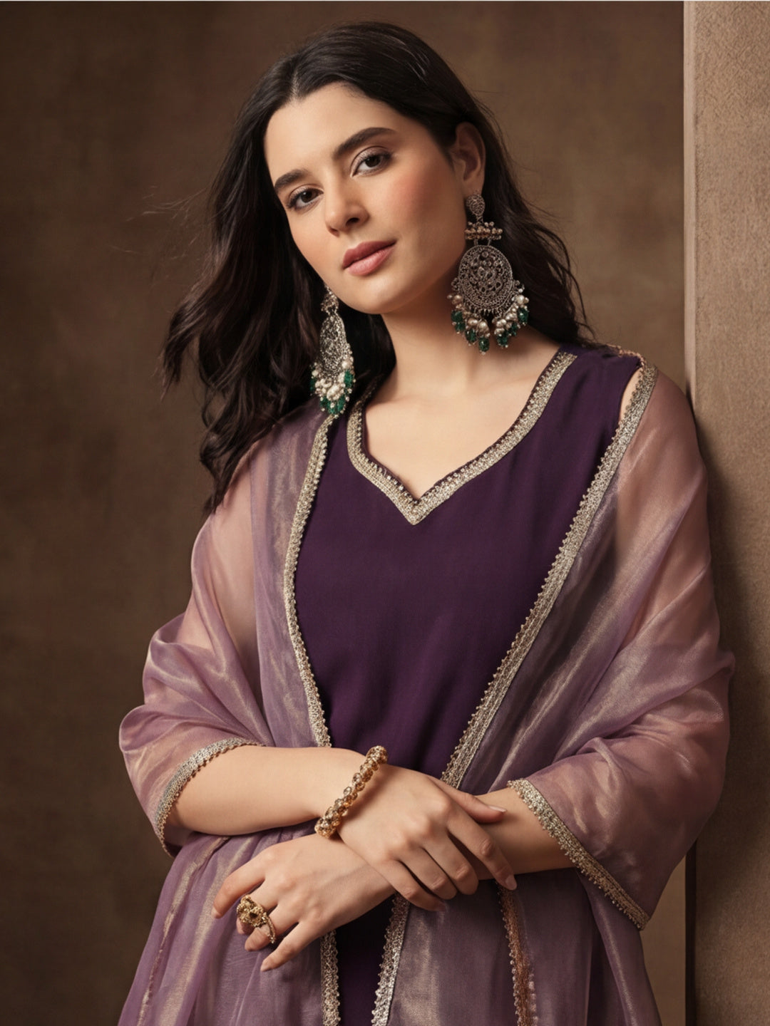 Kurta With Pant And Dupatta Set For Women