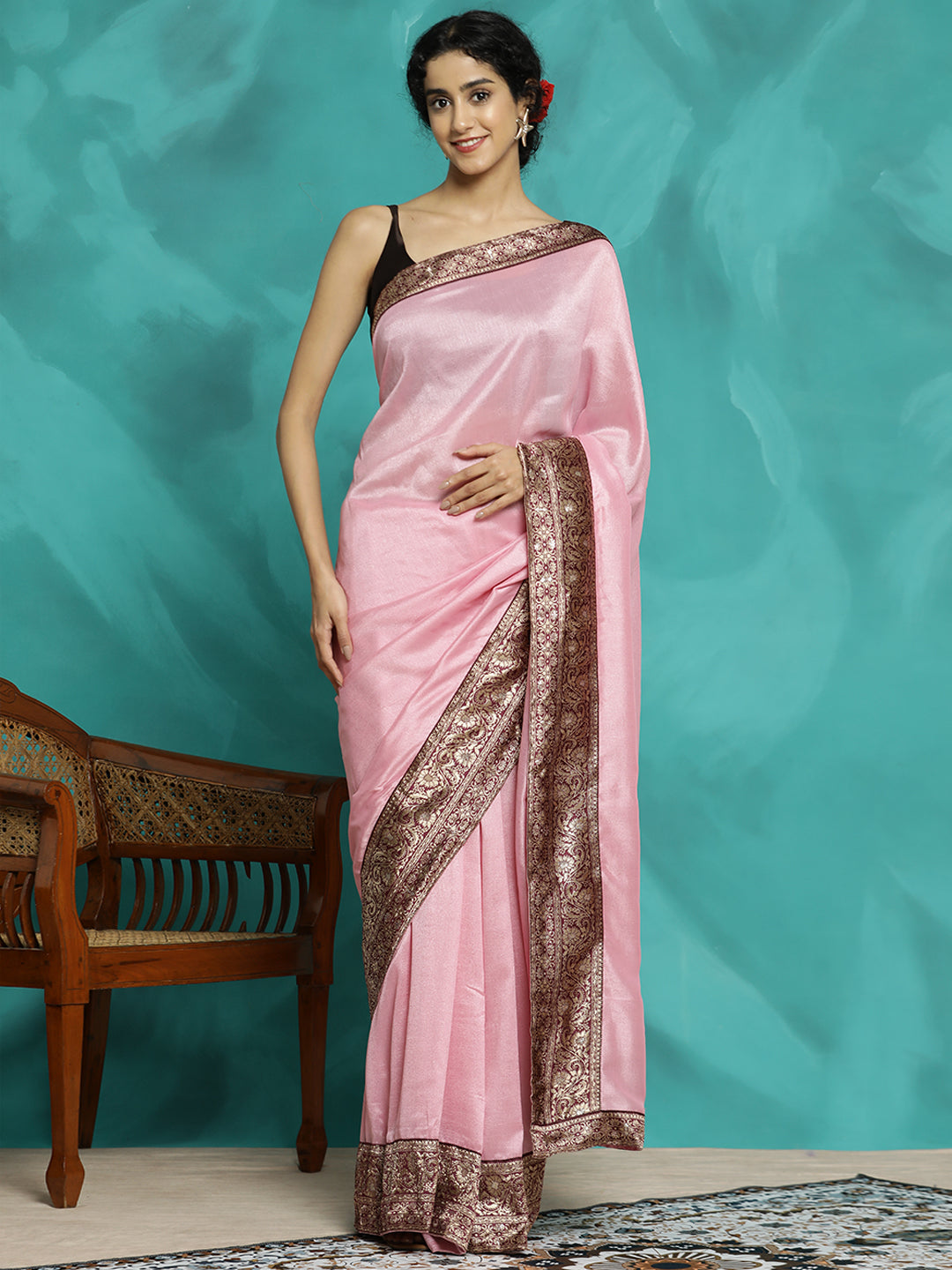 Party Wear Zari Woven Banarasi Saree