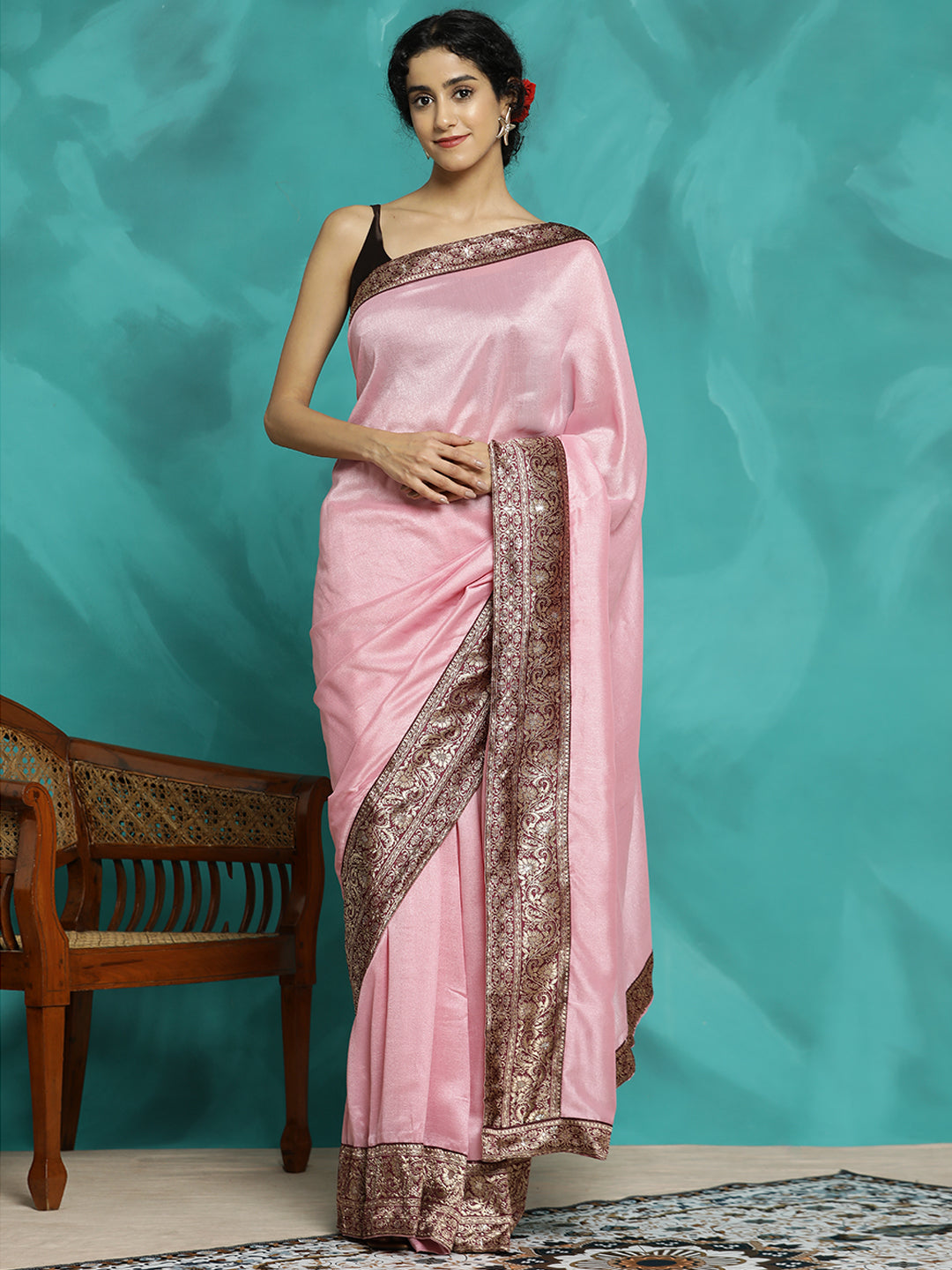 Party Wear Zari Woven Banarasi Saree