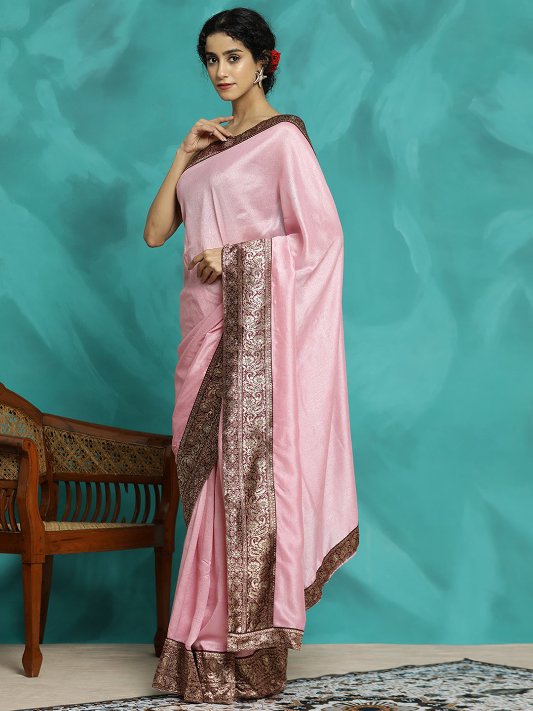 Party Wear Zari Woven Banarasi Saree