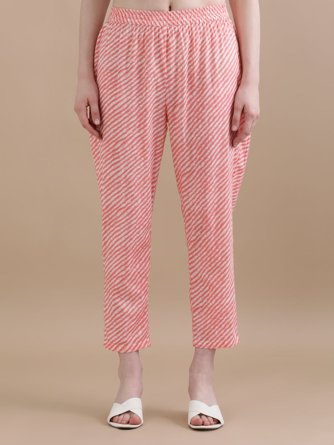 Pure Cotton Leheriya Embroidered Kurta Sets With Dupatta