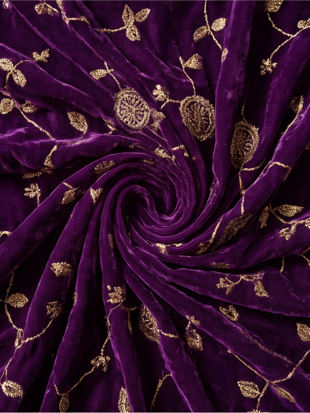Pure Fandy Satin Pallu Beads Embroidery Work Saree With Unstitched Blouse Piece