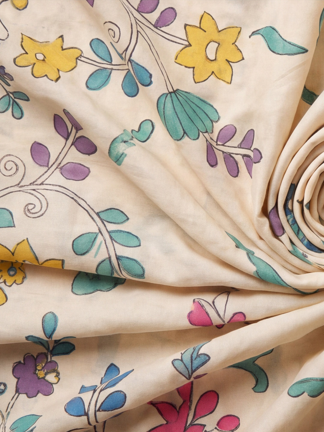 Women Lightweight Printed Beautiful Mirror Work Border Saree With Unstitched Blouse Piece