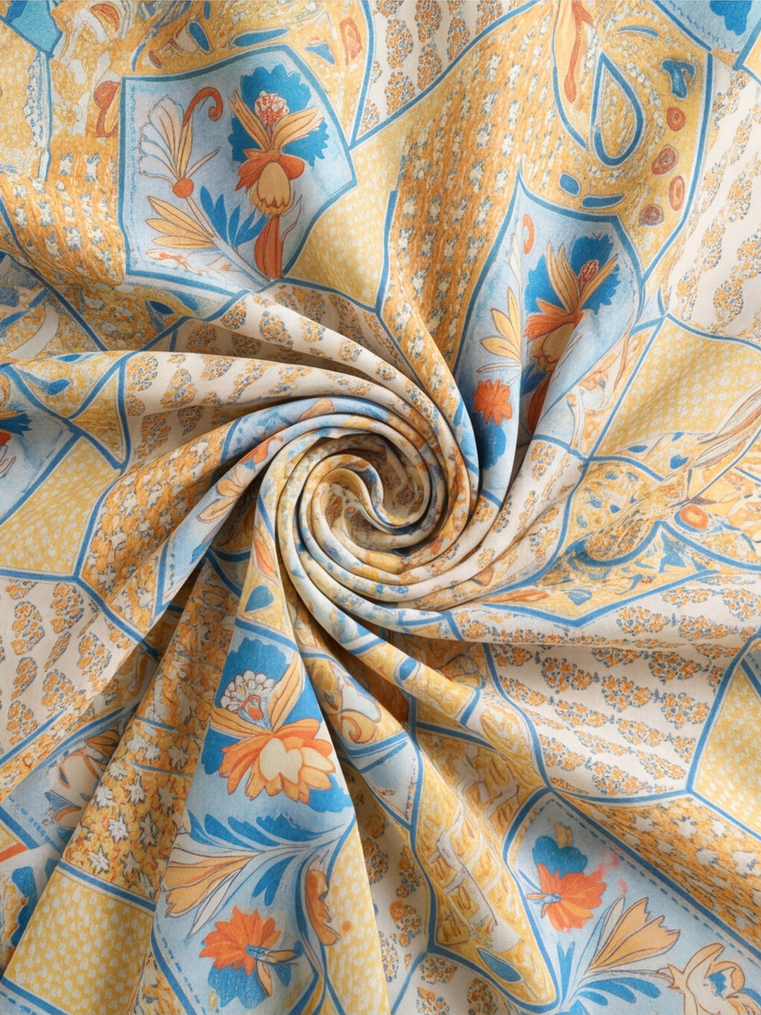 Women Lightweight Printed Beautiful Mirror Work Border Saree With Unstitched Blouse Piece