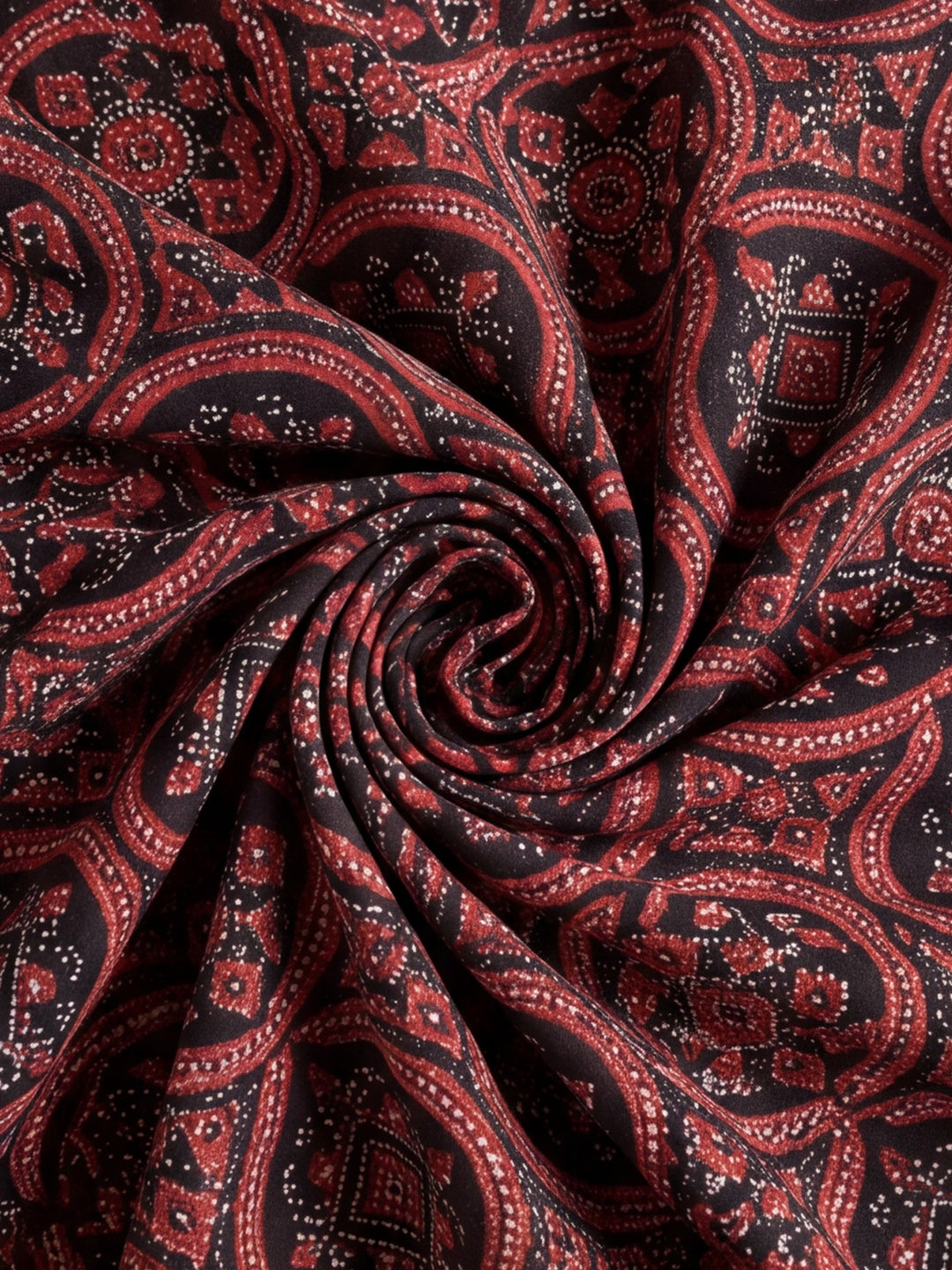 Women Lightweight Printed Beautiful Mirror Work Border Saree With Unstitched Blouse Piece