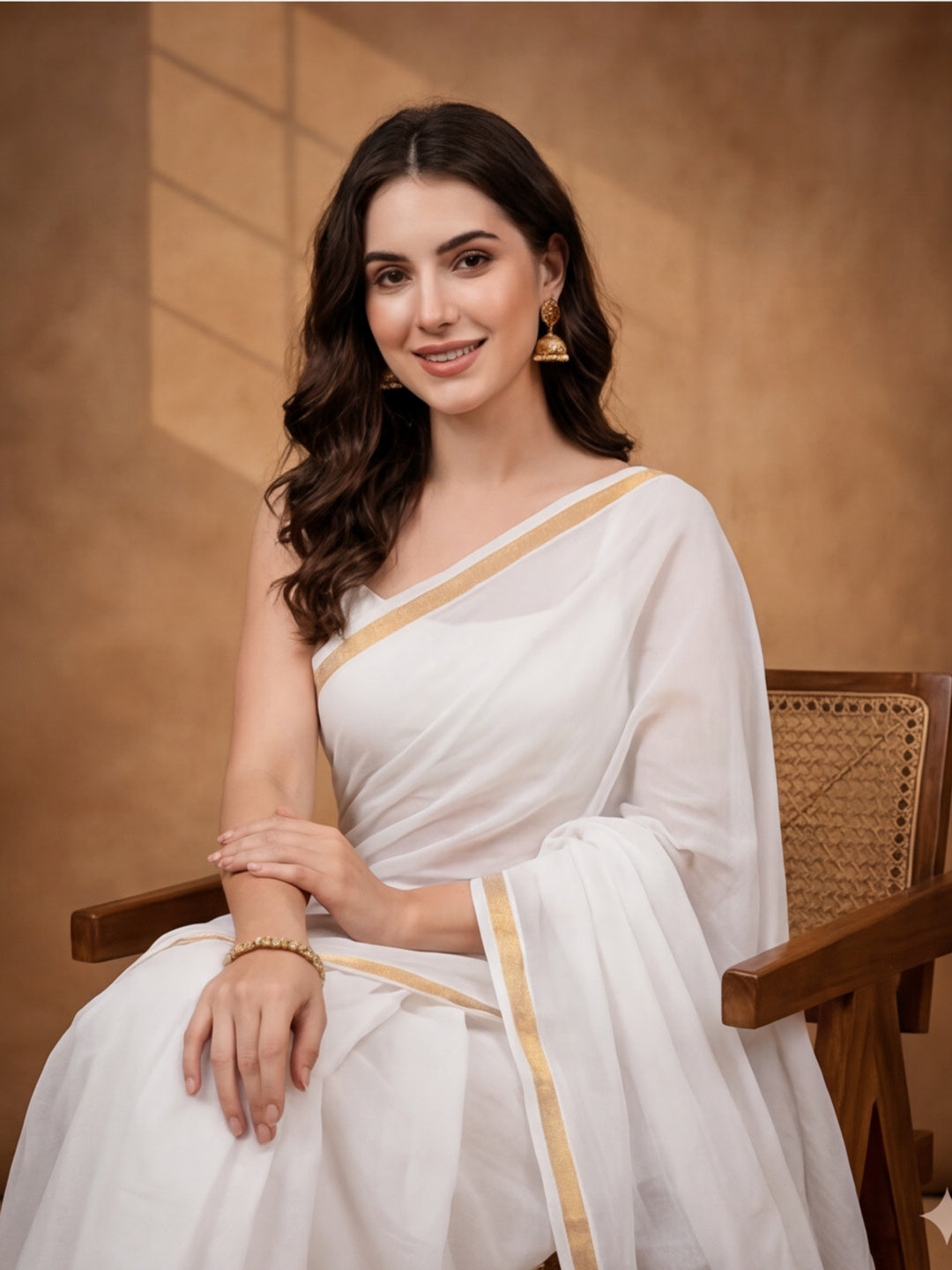 Solid Pure Cotton Saree with Unstiched Blouse