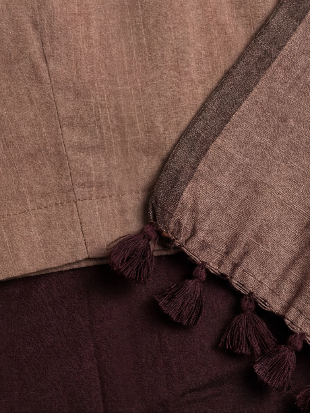 Solid Pure Cotton Saree with Unstiched Blouse