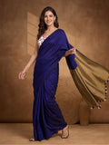Solid Pure Cotton Saree with Unstiched Blouse