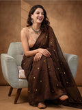 Solid Pure Cotton Saree with Unstiched Blouse