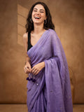 Solid Pure Cotton Saree with Unstiched Blouse