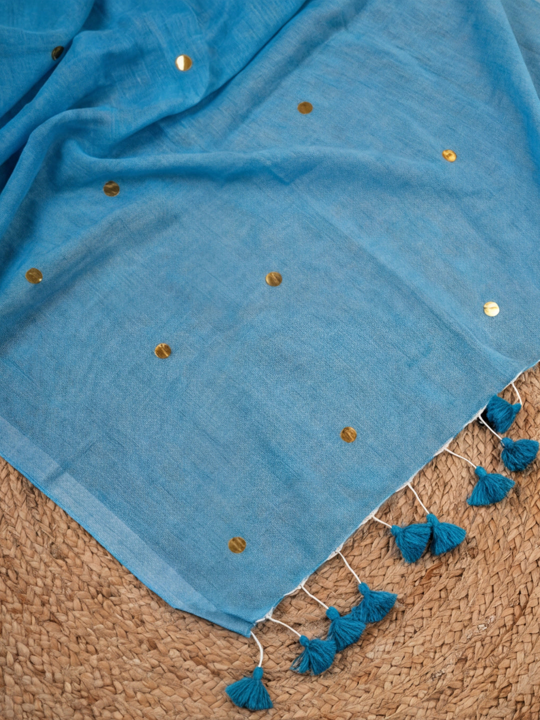 Solid Pure Cotton Saree with Unstiched Blouse