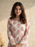Women Printed Square Neck Fancy Tunic Top with Full Sleeves
