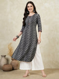Floral Printed Straight Pure Cotton Kurta Sets