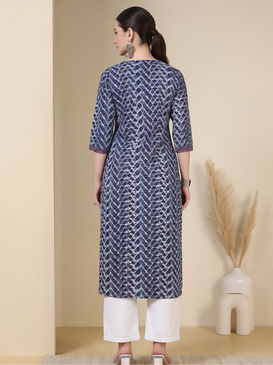 Floral Printed Straight Pure Cotton Kurta Sets