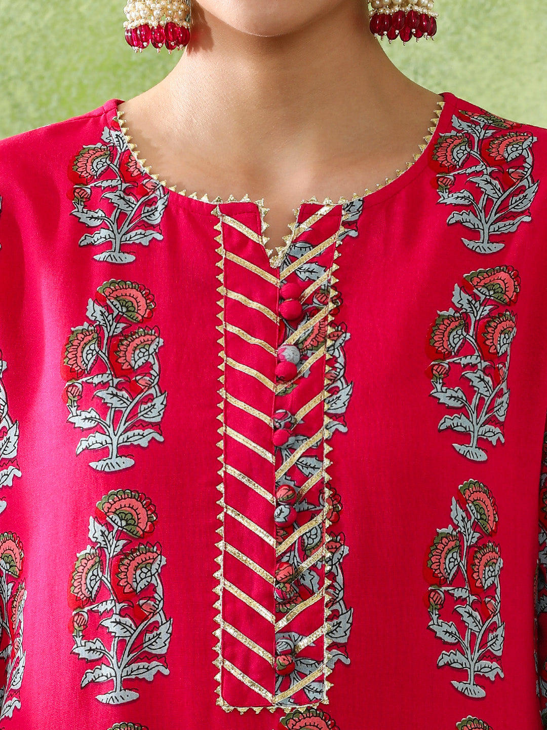 Floral Embroidered A-Line Kurta & Skirt Sets
