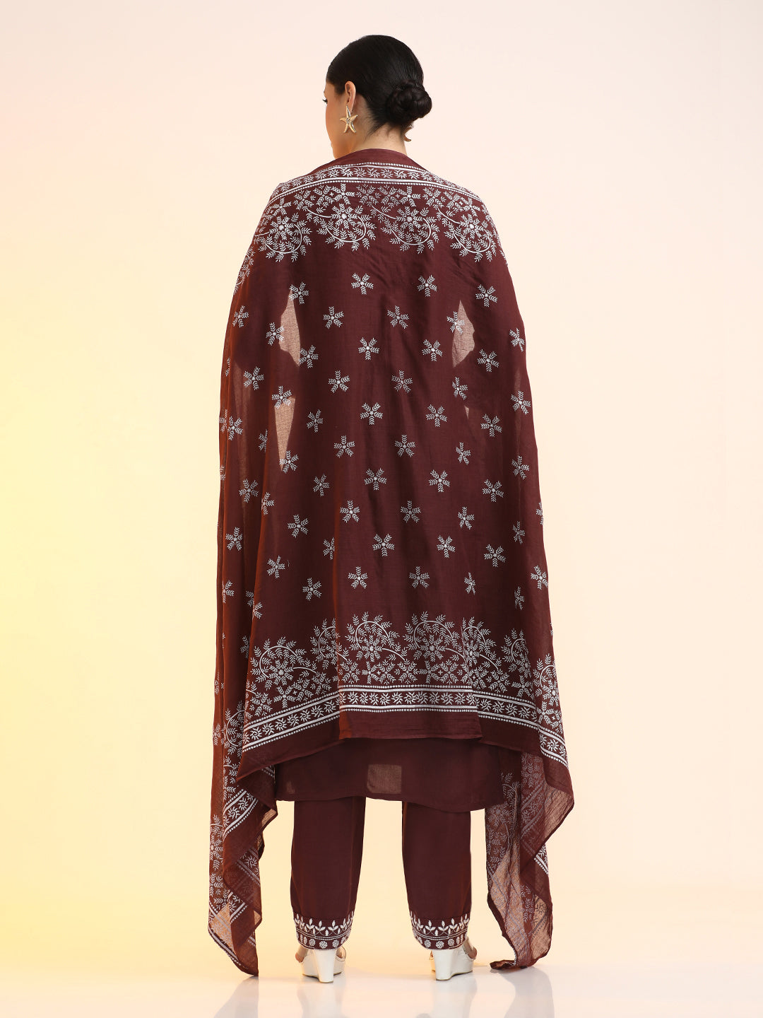 Embroidered Floral Straight Kurta Sets With Dupatta