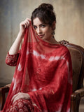 Floral Printed Gotta Patti Pure Cotton Kurta With Pant & Chiffon Dupatta