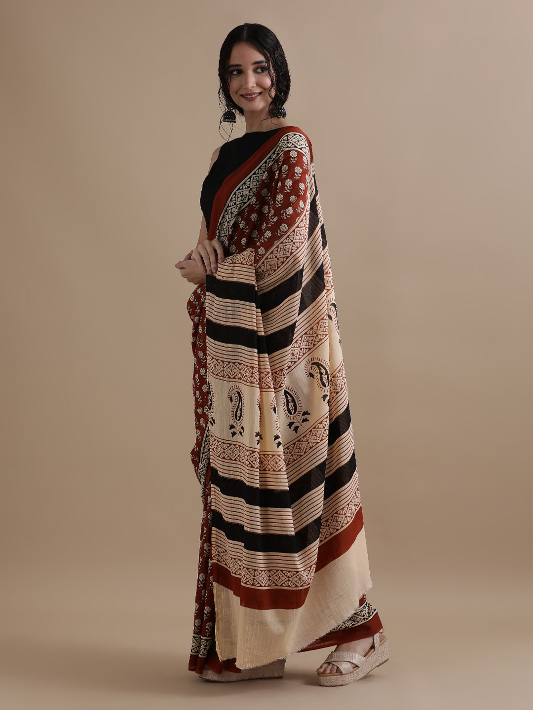 Mulmul Cotton Printed Saree