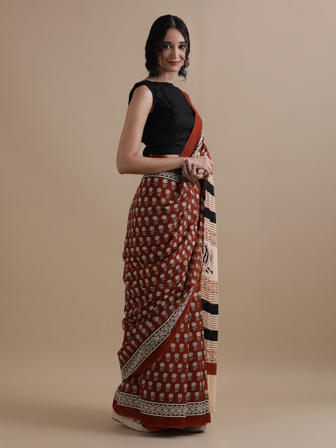 Mulmul Cotton Printed Saree