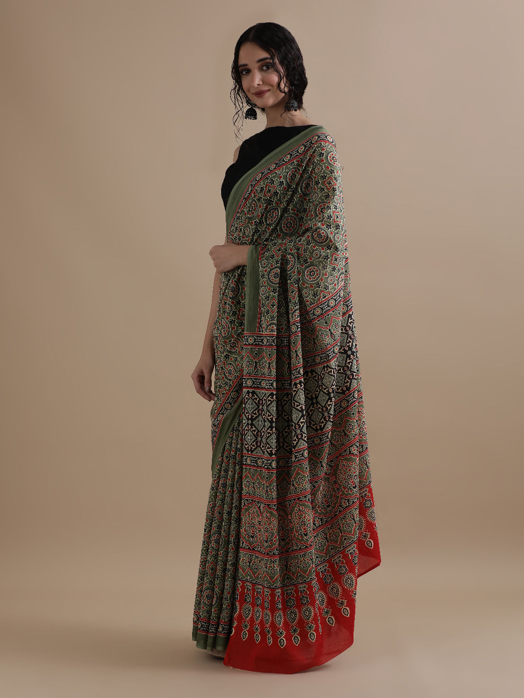 Mulmul Cotton Printed Saree