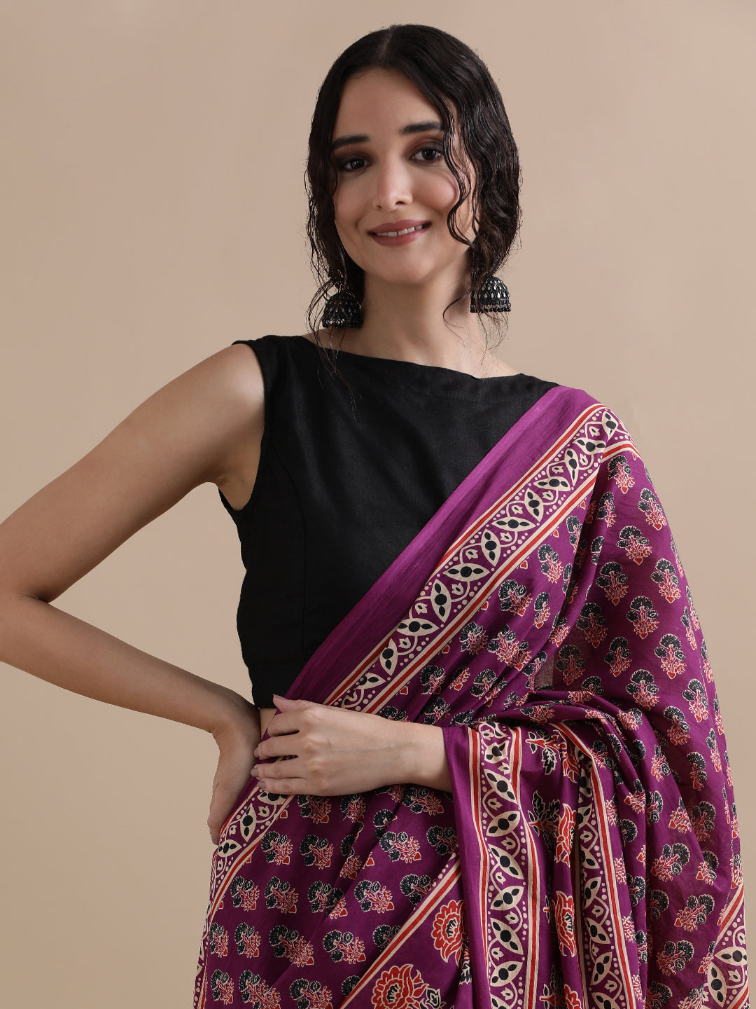 Mulmul Cotton Printed Saree