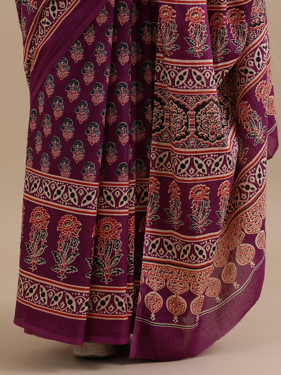 Mulmul Cotton Printed Saree