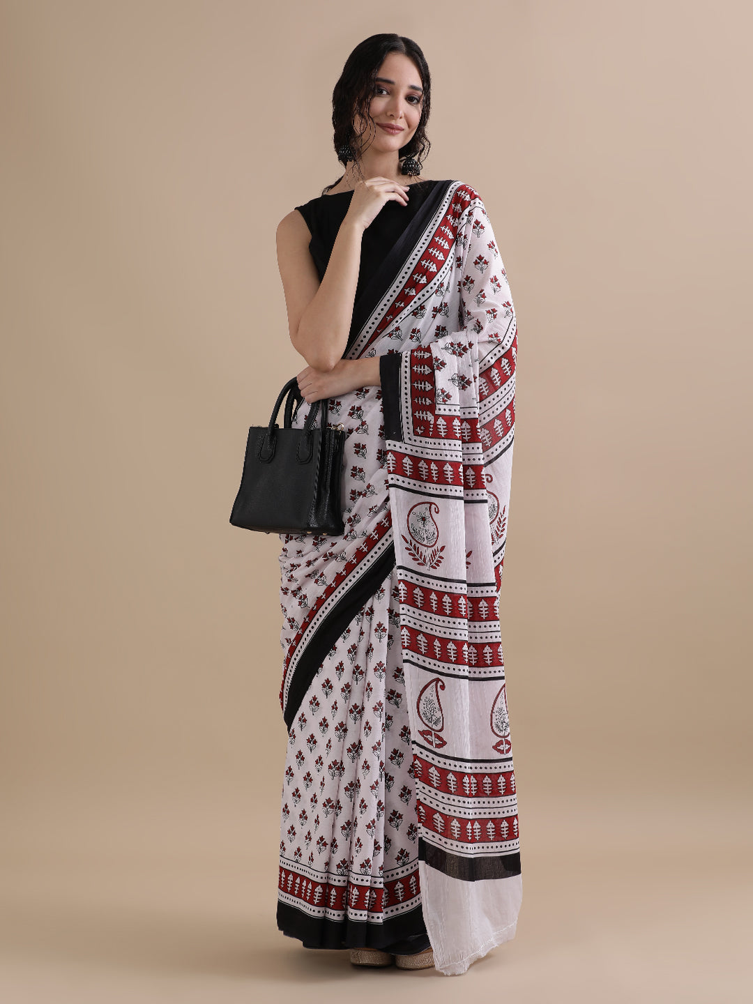 Mulmul Cotton Printed Saree