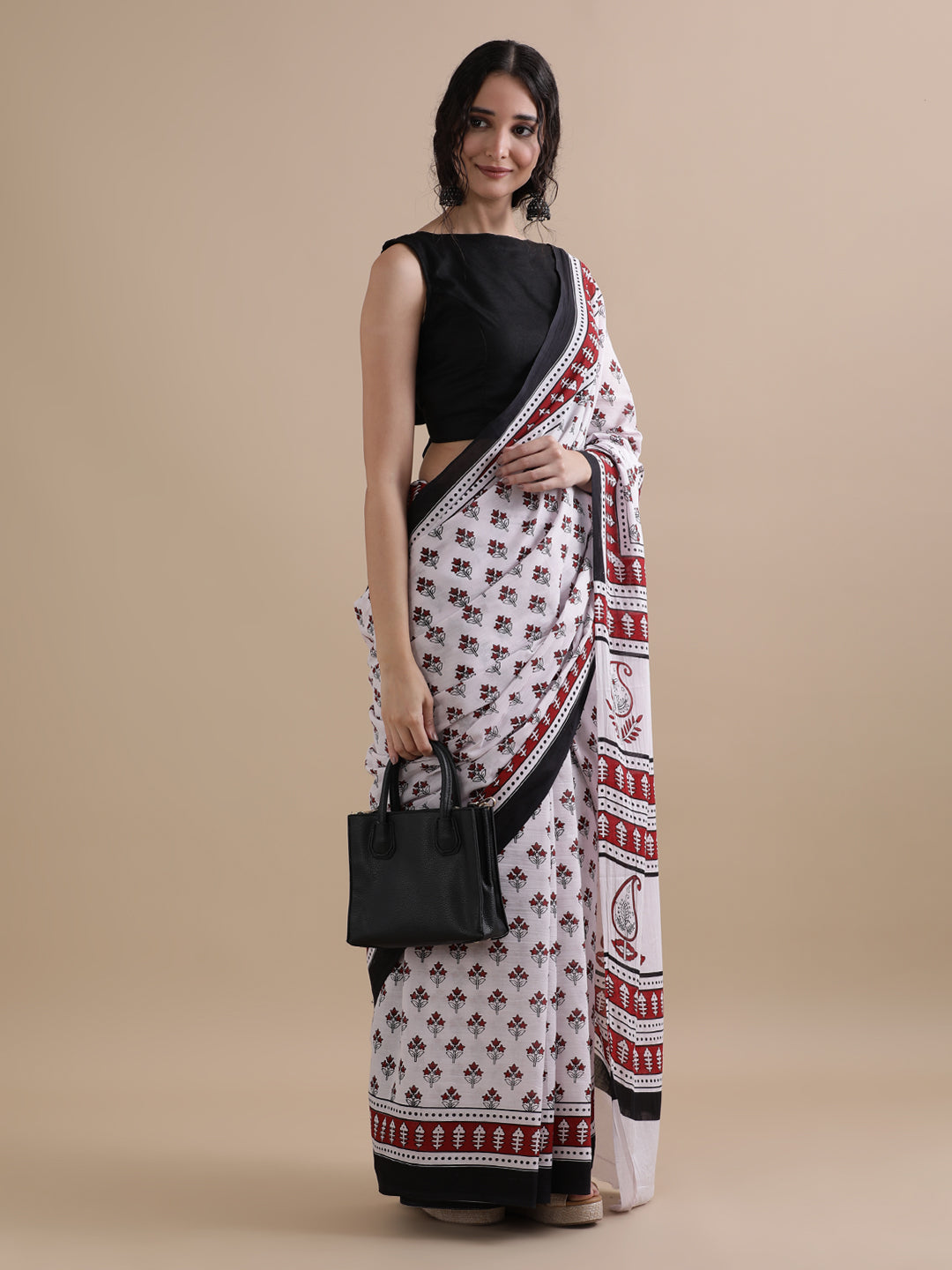 Mulmul Cotton Printed Saree