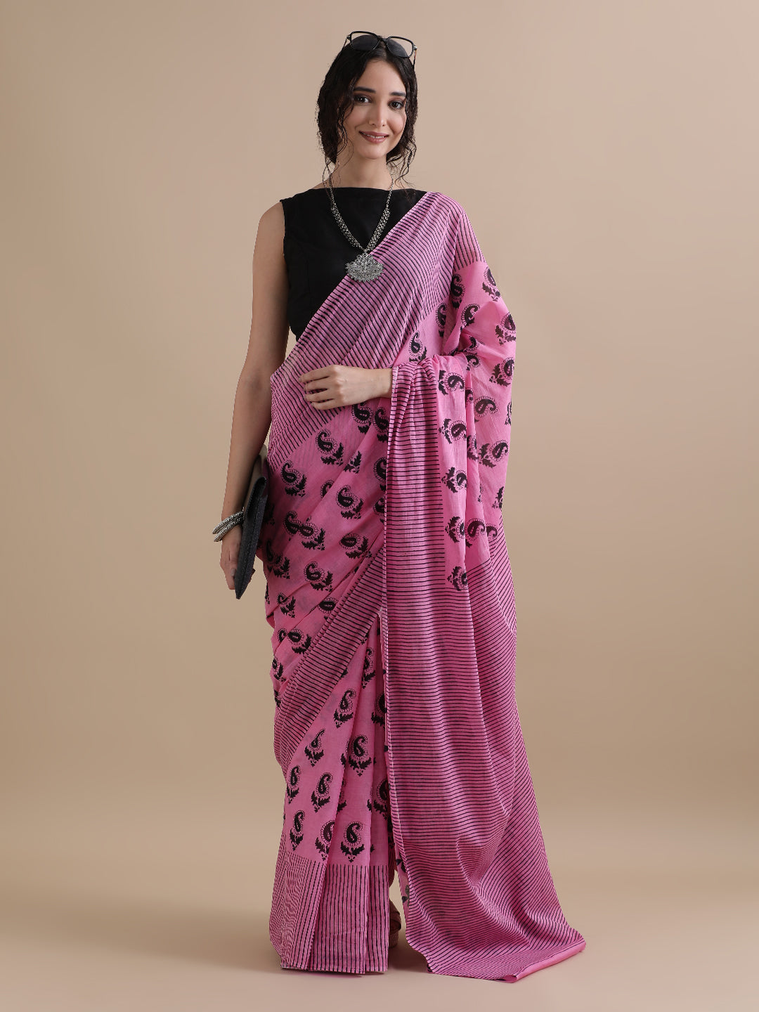 Mulmul Cotton Printed Saree