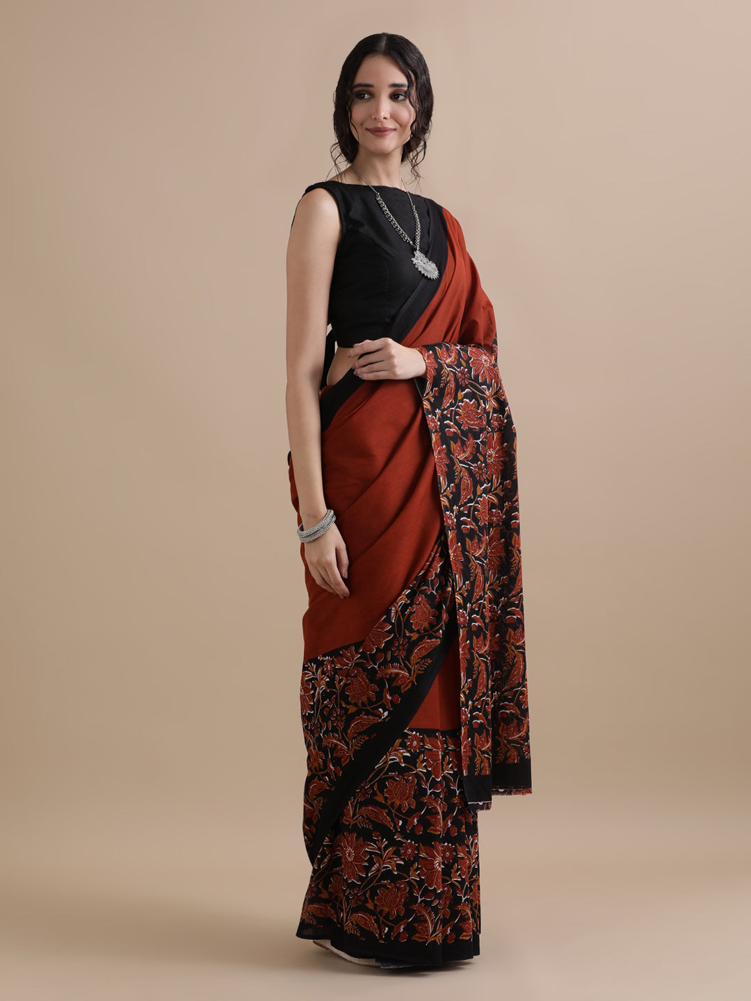 Mulmul Cotton Printed Saree