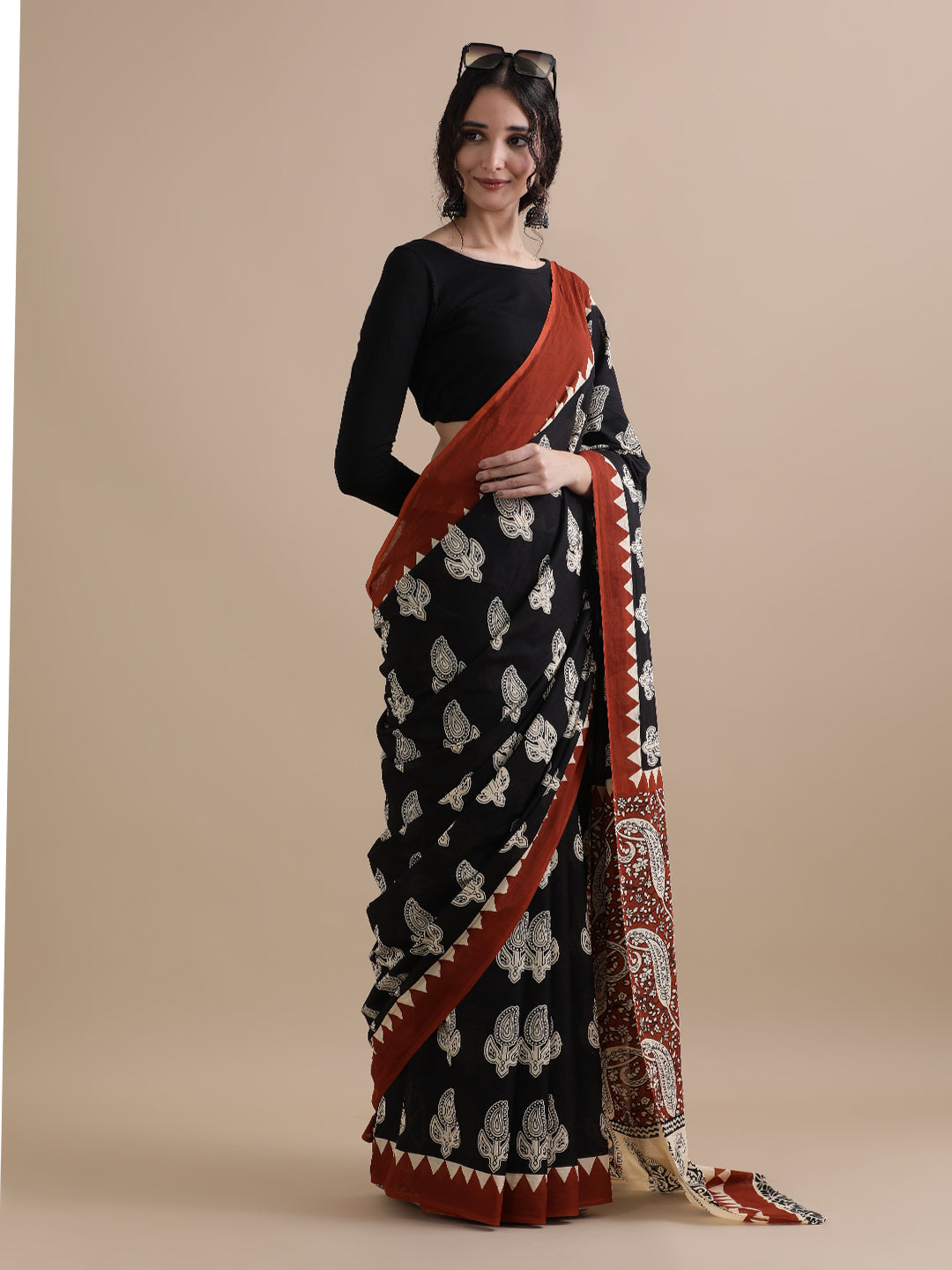 Mulmul Cotton Printed Saree