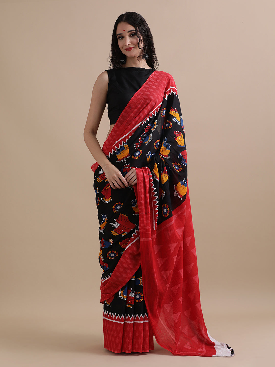 Mulmul Cotton Printed Saree