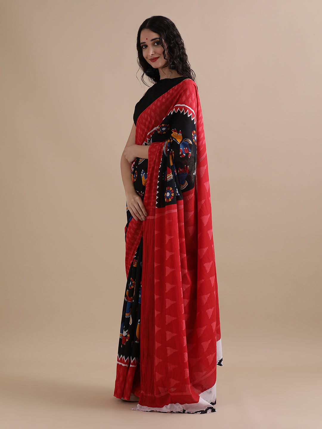 Mulmul Cotton Printed Saree