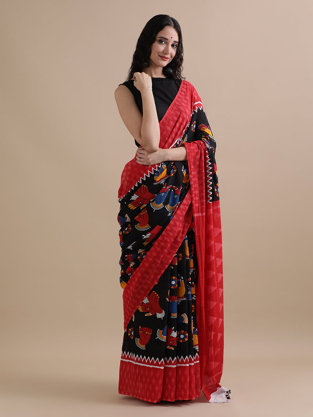 Mulmul Cotton Printed Saree