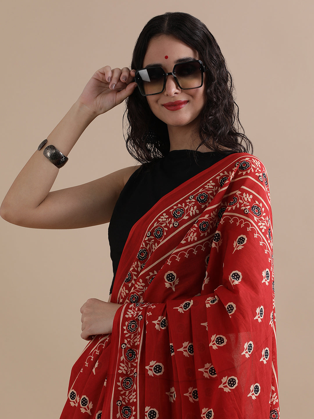 Mulmul Cotton Printed Saree