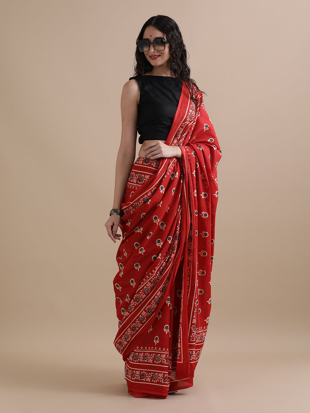 Mulmul Cotton Printed Saree