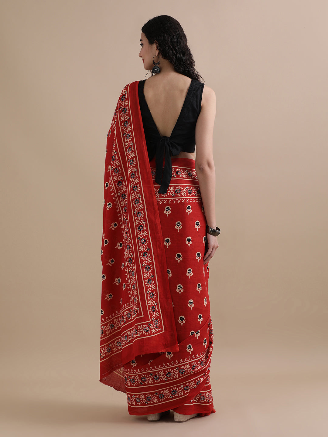 Mulmul Cotton Printed Saree