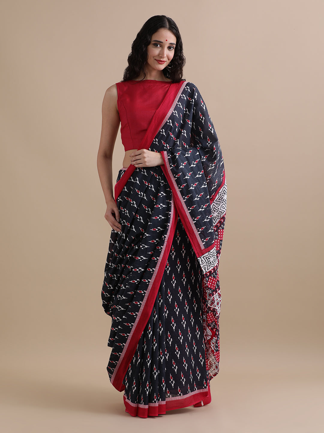 Mulmul Cotton Printed Saree