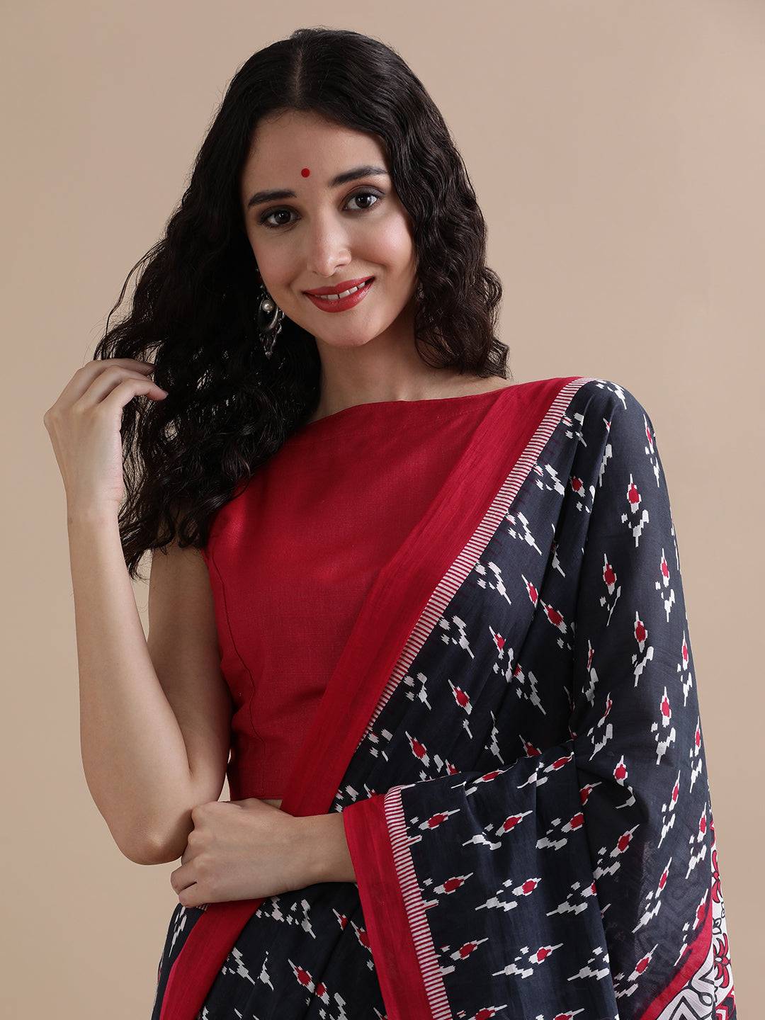 Mulmul Cotton Printed Saree