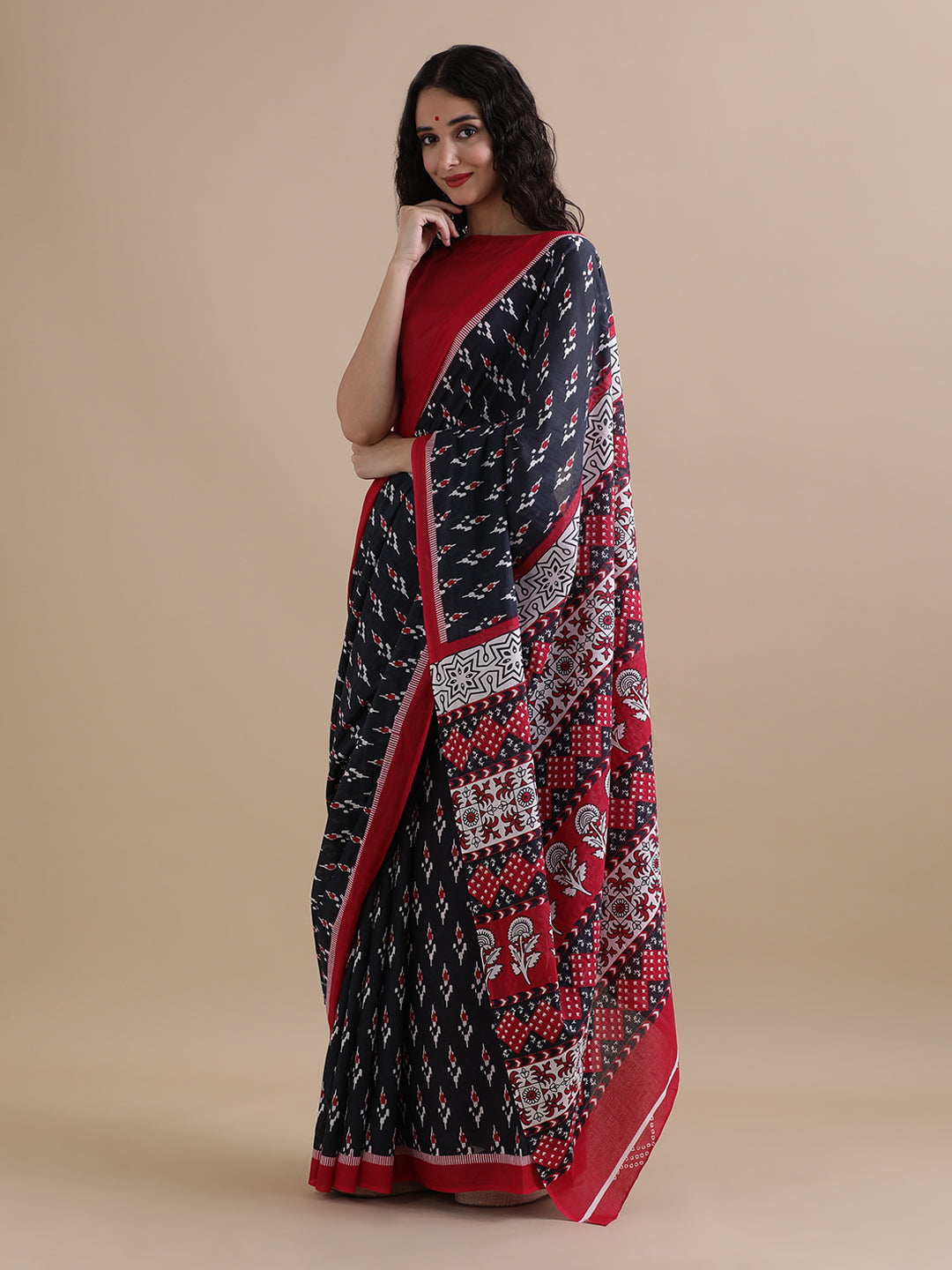 Mulmul Cotton Printed Saree