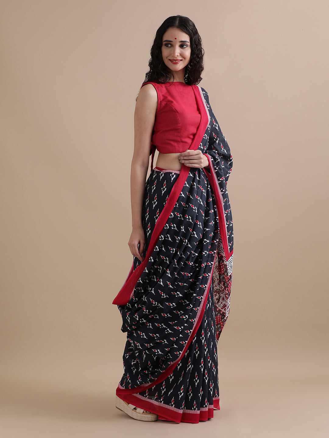 Mulmul Cotton Printed Saree