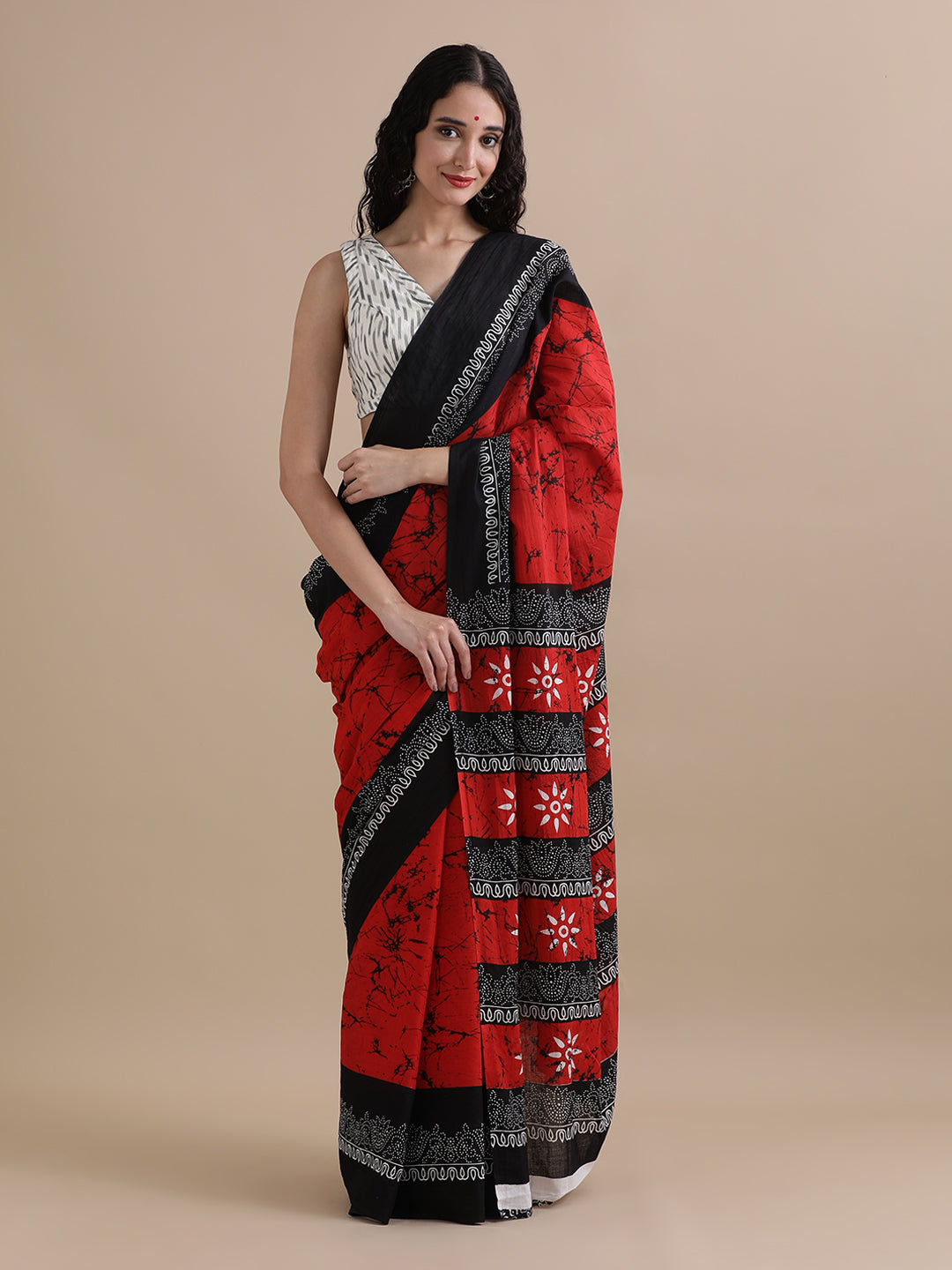 Mulmul Cotton Printed Saree