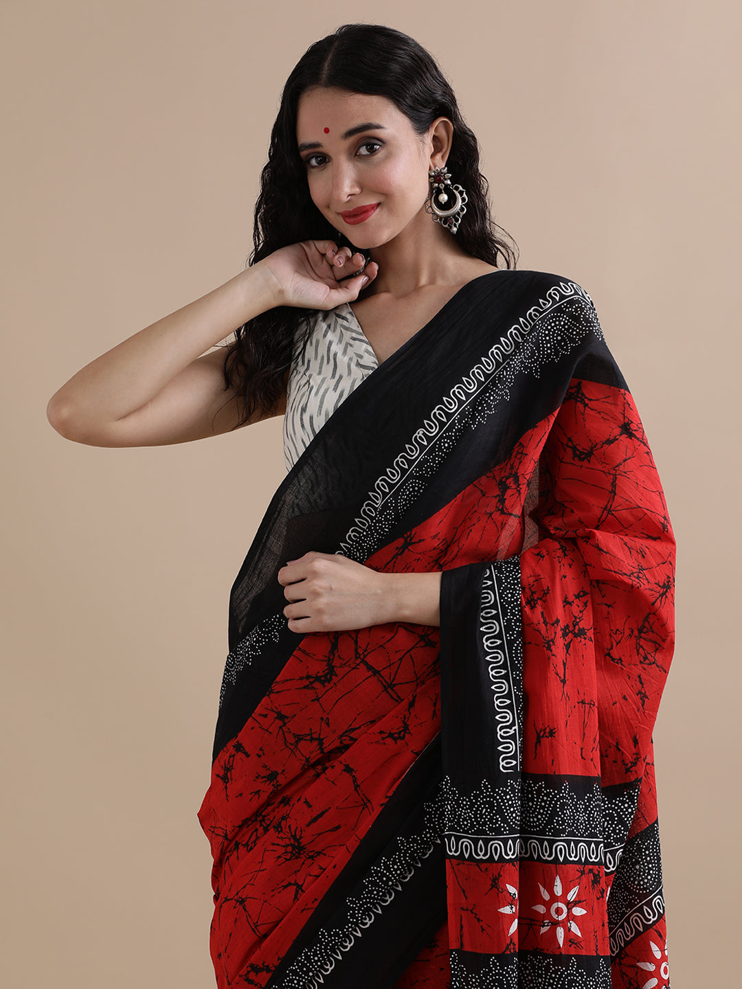 Mulmul Cotton Printed Saree