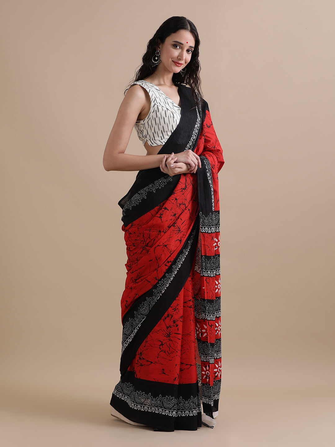 Mulmul Cotton Printed Saree