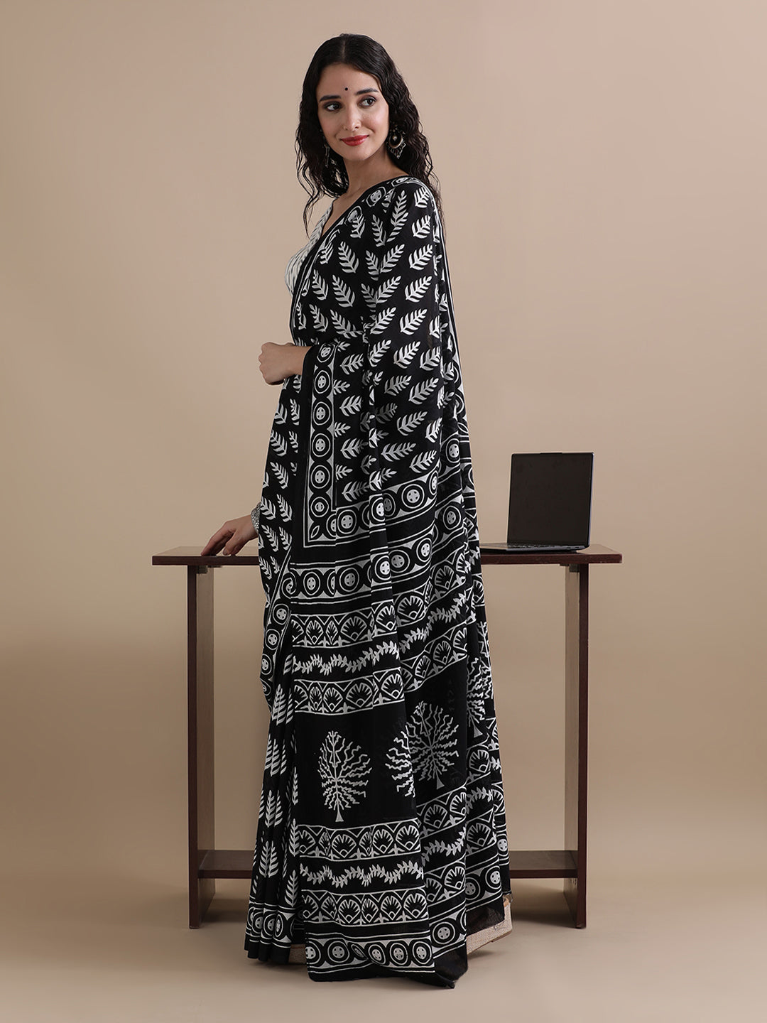 Mulmul Cotton Printed Saree