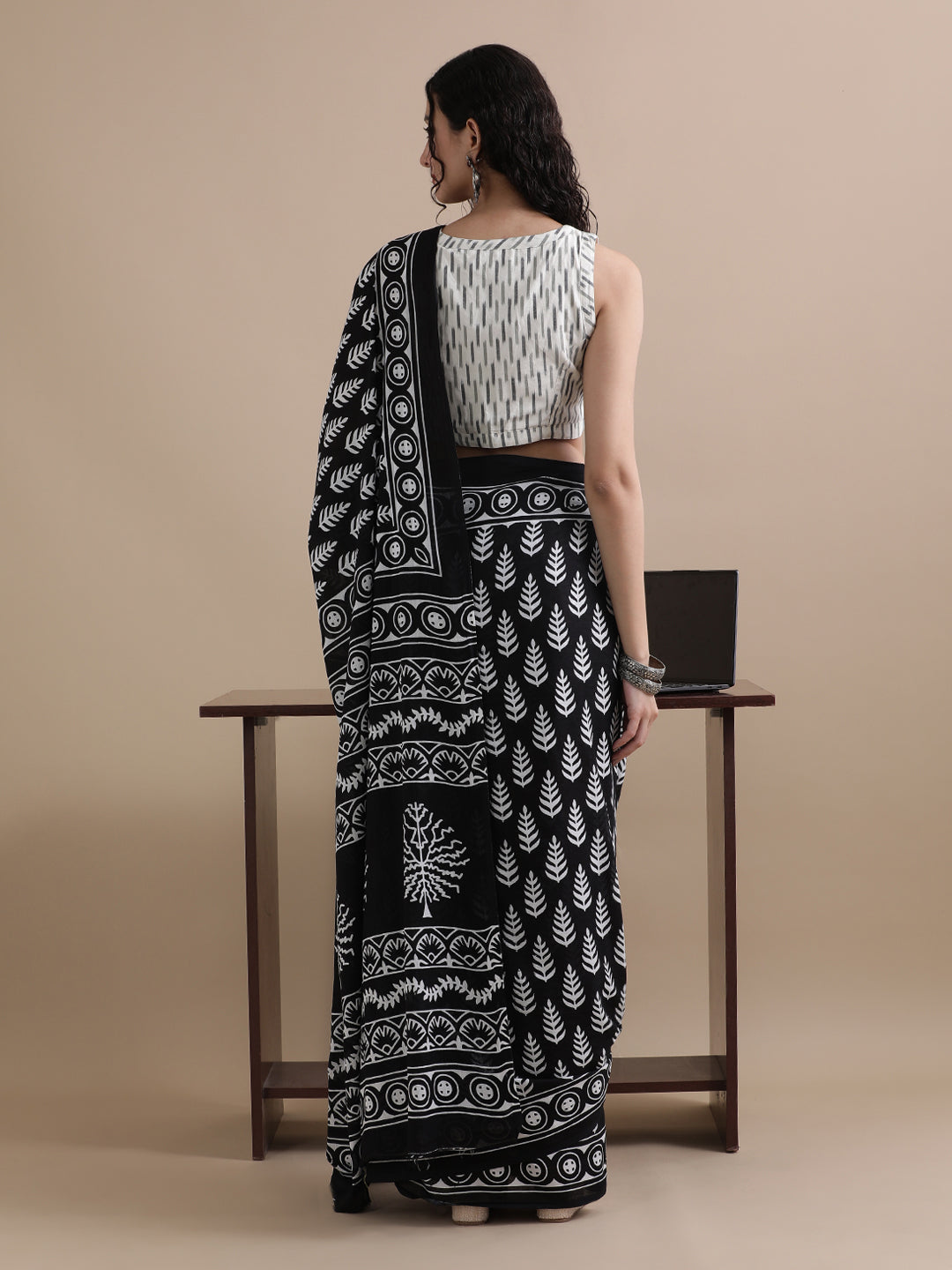 Mulmul Cotton Printed Saree