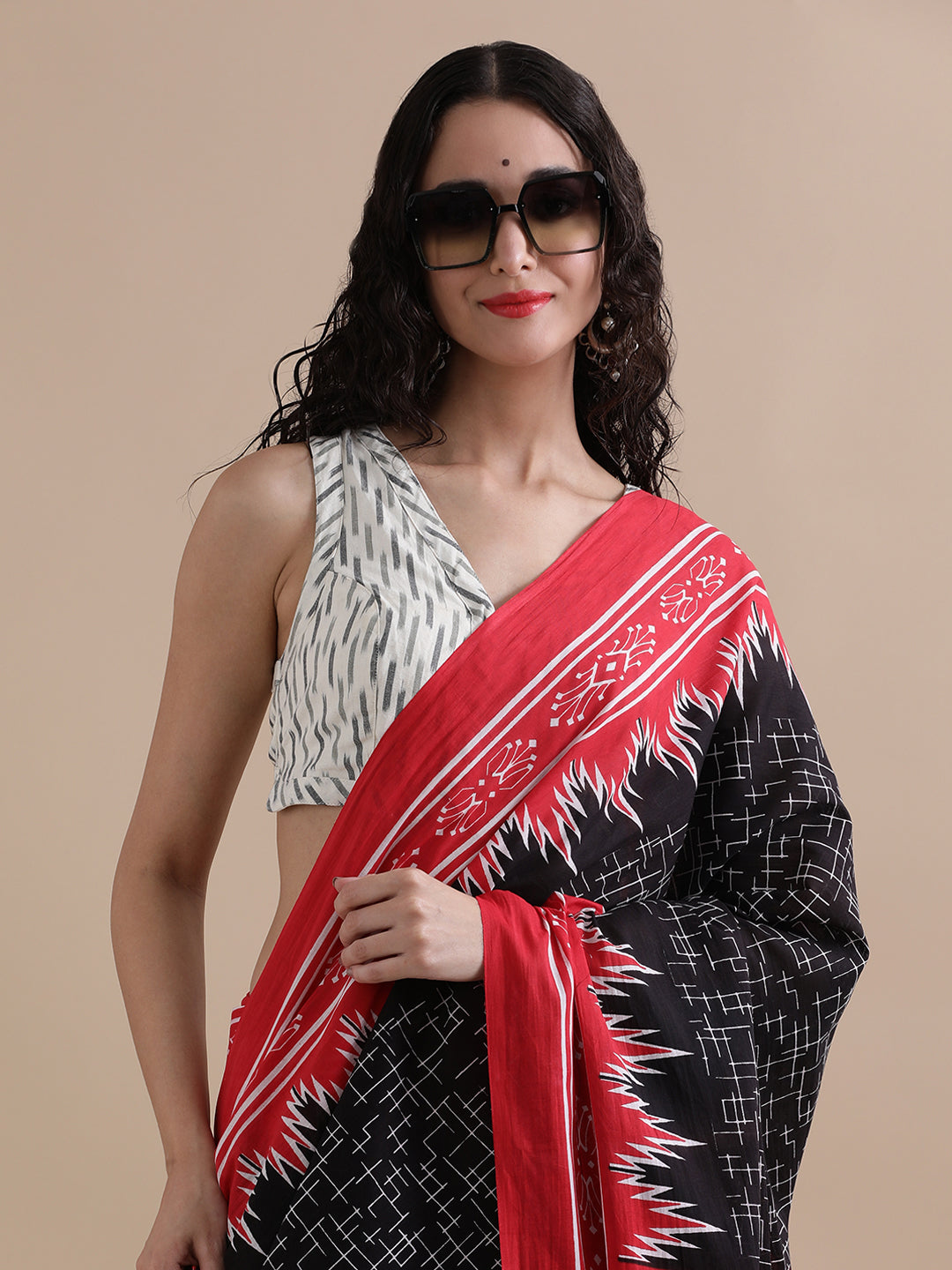 Mulmul Cotton Printed Saree