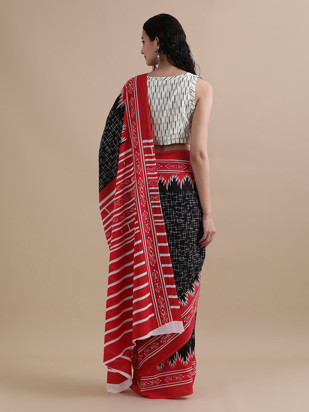 Mulmul Cotton Printed Saree