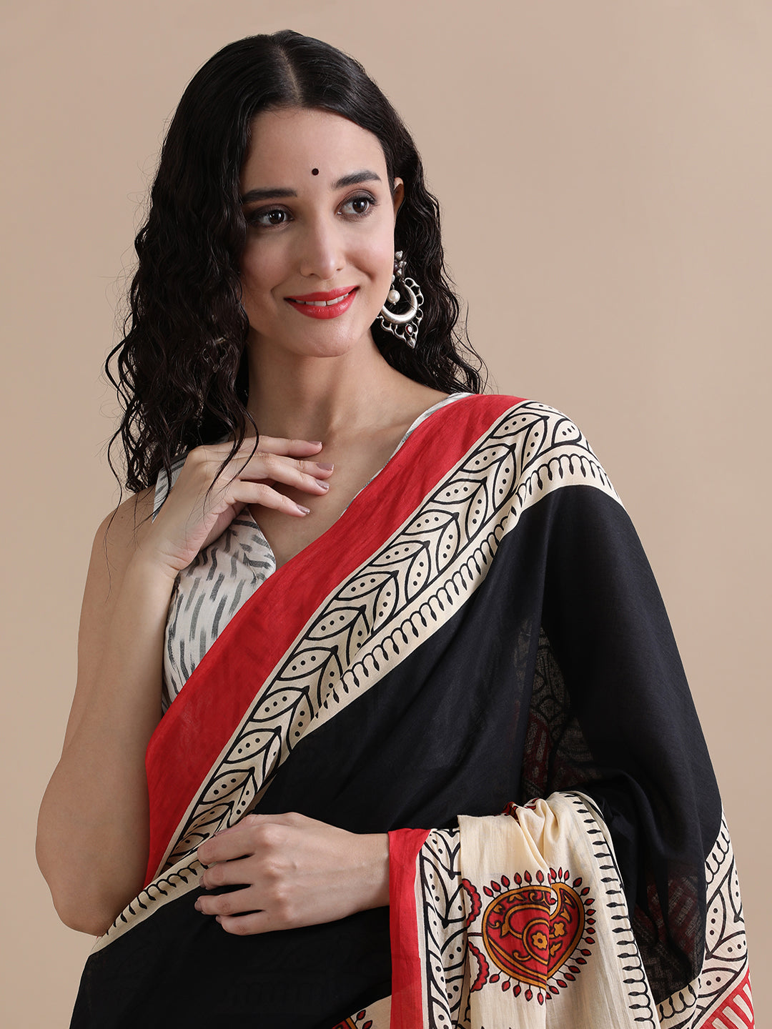 Mulmul Cotton Printed Saree