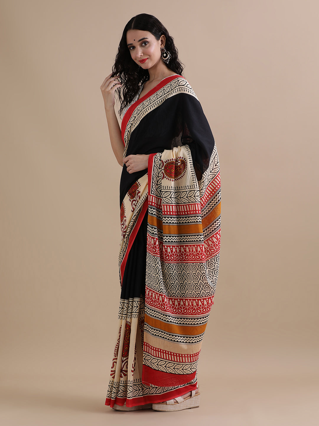 Mulmul Cotton Printed Saree